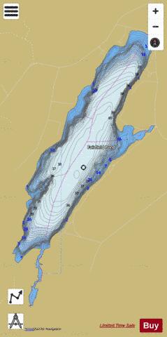 Fairfield Pond depth contour Map - i-Boating App
