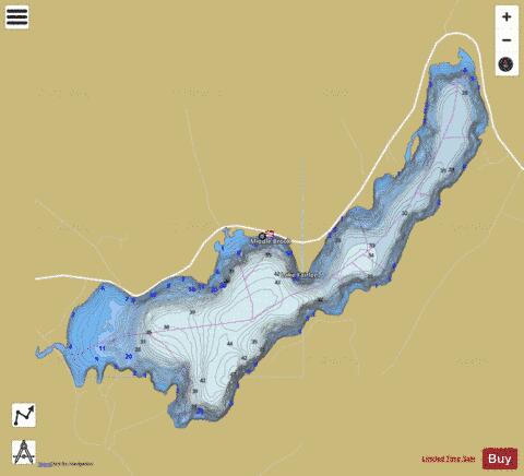 Fairlee depth contour Map - i-Boating App