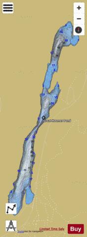 Great Hosmer depth contour Map - i-Boating App