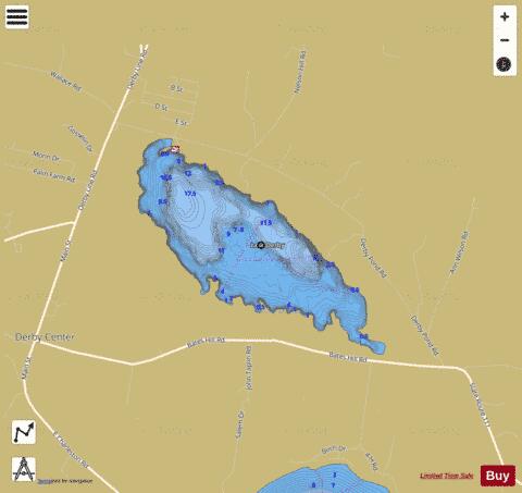 Lake Derby depth contour Map - i-Boating App