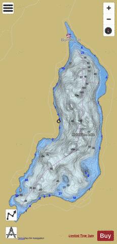 Maidstone Lake depth contour Map - i-Boating App