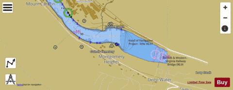 US_CC_WV_kanawha_e_sq_11_561_789 depth contour Map - i-Boating App