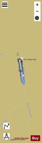 Fort Ashby Lake depth contour Map - i-Boating App