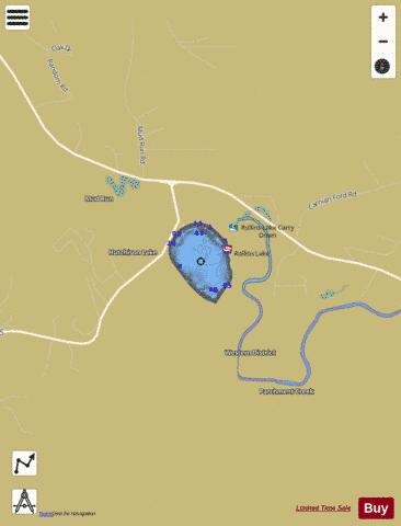Rollins Lake depth contour Map - i-Boating App