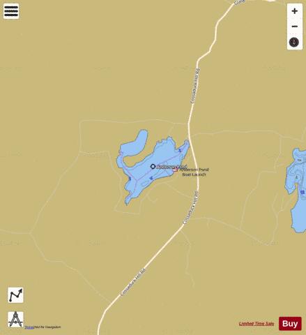 Anderson Pond depth contour Map - i-Boating App