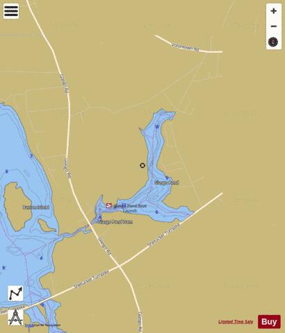 Glasgo Pond depth contour Map - i-Boating App
