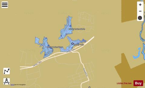 Maltby Lake #1 depth contour Map - i-Boating App