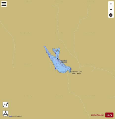 Pataconk Reservoir depth contour Map - i-Boating App