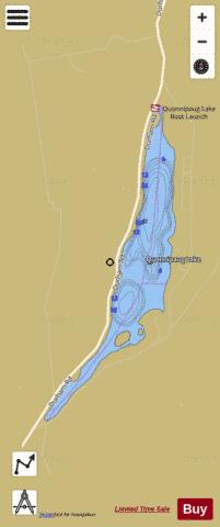 Quonnipaug Lake depth contour Map - i-Boating App