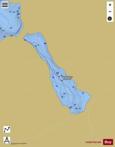 West Branch Reservoir depth contour Map - i-Boating App