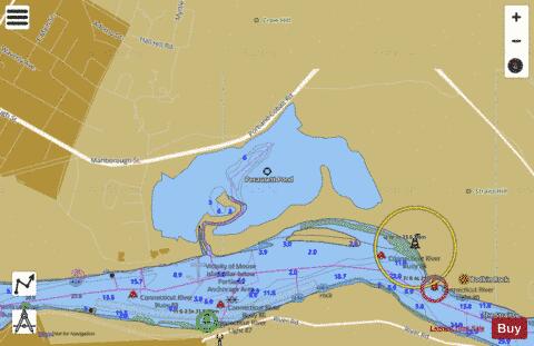 Wrights Cove depth contour Map - i-Boating App