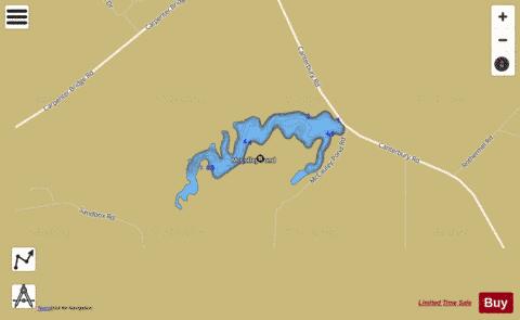 McColley Pond depth contour Map - i-Boating App
