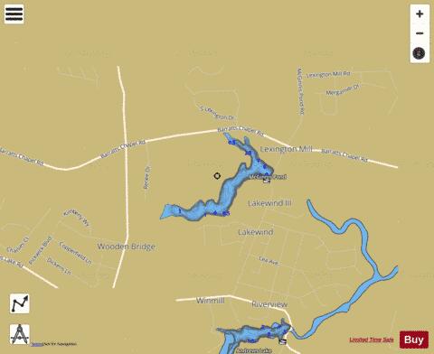 McGinnis Pond depth contour Map - i-Boating App