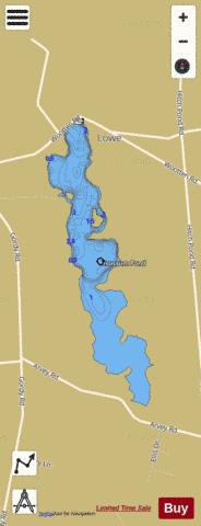 Trussum Pond depth contour Map - i-Boating App