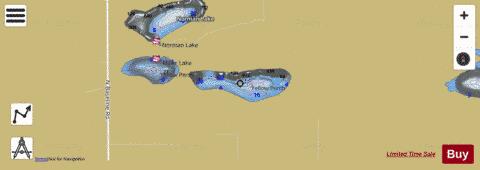 Rivir Lake depth contour Map - i-Boating App
