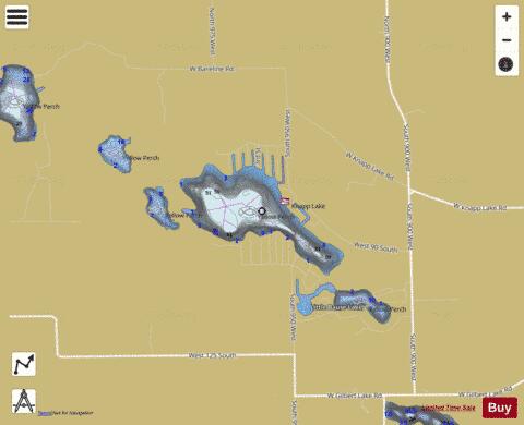 Knapp Lake depth contour Map - i-Boating App