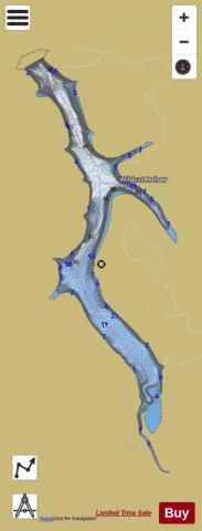 Lake Herndon depth contour Map - i-Boating App