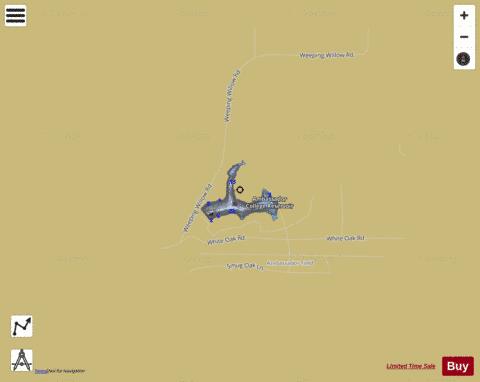 Ambassador College Reservoir depth contour Map - i-Boating App