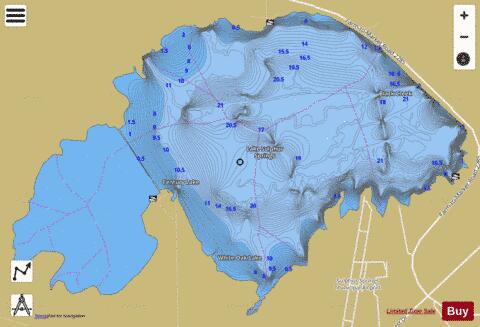 Lake Sulphur Springs depth contour Map - i-Boating App
