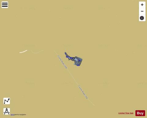 Cowper Lake depth contour Map - i-Boating App