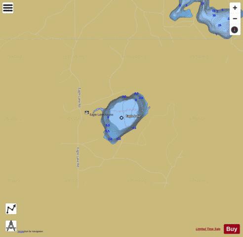 Eagle Lake depth contour Map - i-Boating App