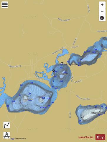 Falk Lake depth contour Map - i-Boating App
