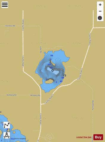 Hatch Lake depth contour Map - i-Boating App