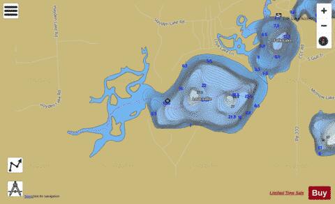 Love Lake depth contour Map - i-Boating App