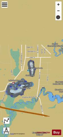 Mirror Lake depth contour Map - i-Boating App