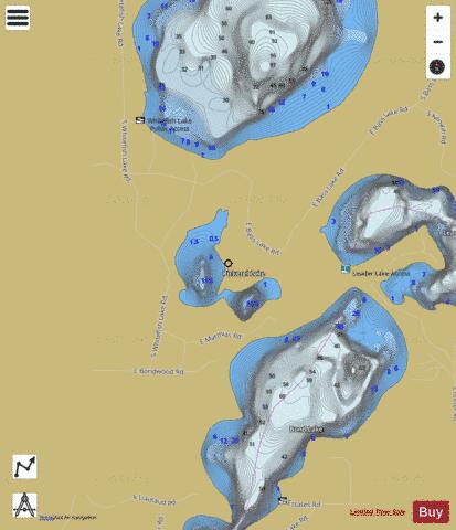 Pickerel Lake depth contour Map - i-Boating App