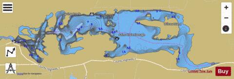 Saint Croix Flowage depth contour Map - i-Boating App