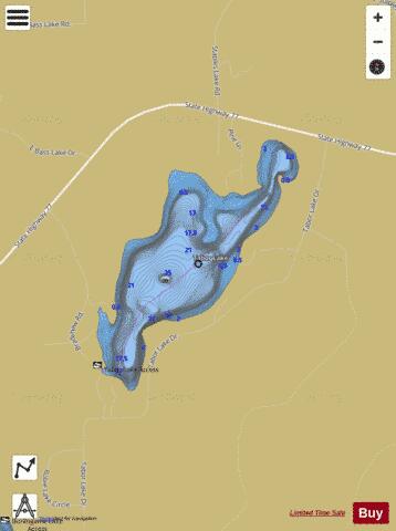 Tabor Lake depth contour Map - i-Boating App