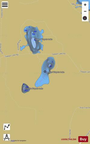 Lower Wapato Lake depth contour Map - i-Boating App