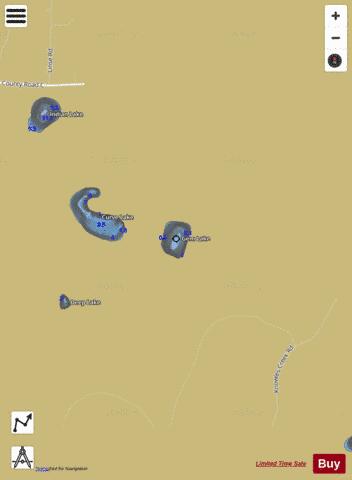 Gem Lake depth contour Map - i-Boating App