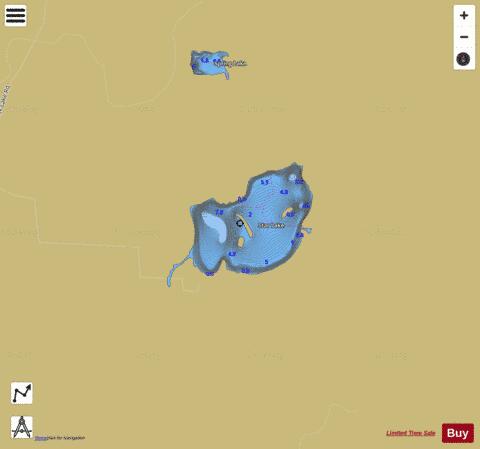 Star Lake depth contour Map - i-Boating App