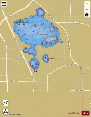 Sarah depth contour Map - i-Boating App