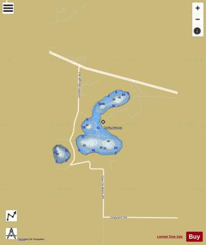 LAKE AURORA depth contour Map - i-Boating App
