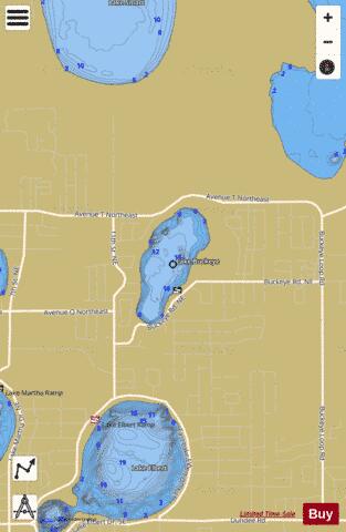 LAKE BUCKEYE depth contour Map - i-Boating App