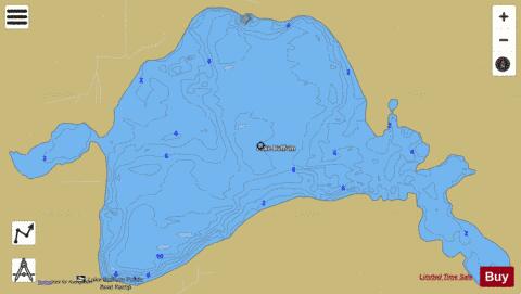 LAKE BUFFUM depth contour Map - i-Boating App