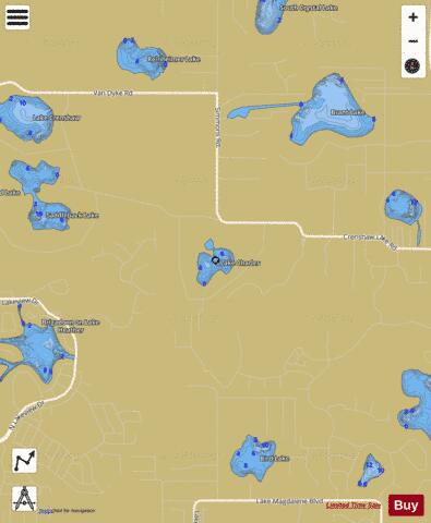 LAKE CHARLES depth contour Map - i-Boating App