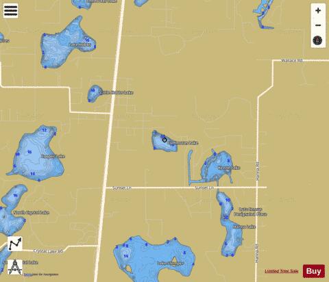 COMMSTON LAKE depth contour Map - i-Boating App
