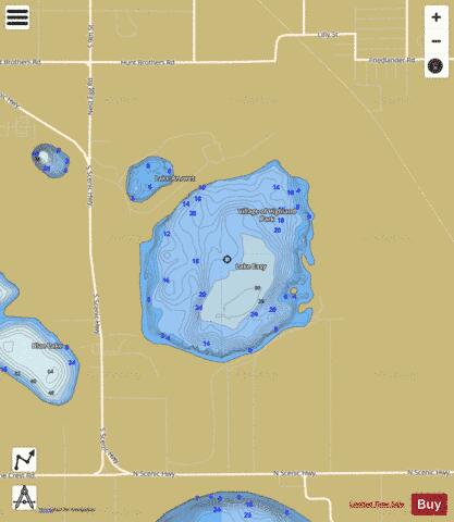 LAKE EASY depth contour Map - i-Boating App