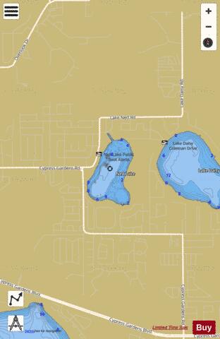 NED LAKE depth contour Map - i-Boating App