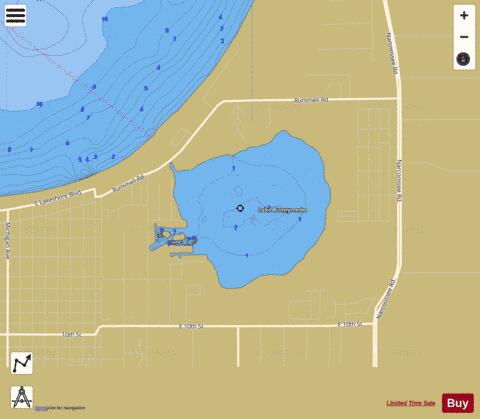 LAKE RUNNYMEDE depth contour Map - i-Boating App