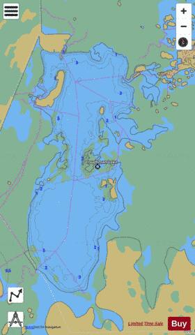 LOUGHMAN LAKE depth contour Map - i-Boating App
