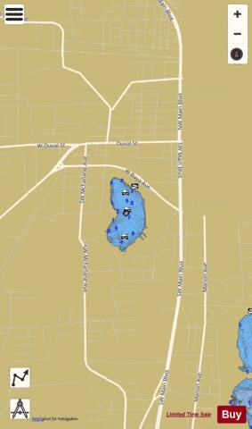 LAKE HAMBURG depth contour Map - i-Boating App