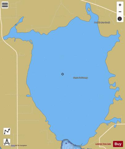 SANTA FE SWAMP depth contour Map - i-Boating App