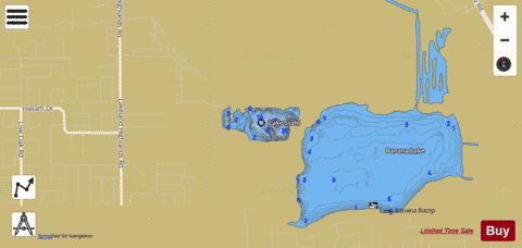 LAKE STAHL depth contour Map - i-Boating App