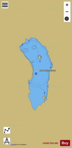 LAKE HELLEN BLAZES depth contour Map - i-Boating App