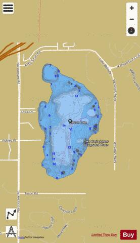 Whippoorwill depth contour Map - i-Boating App